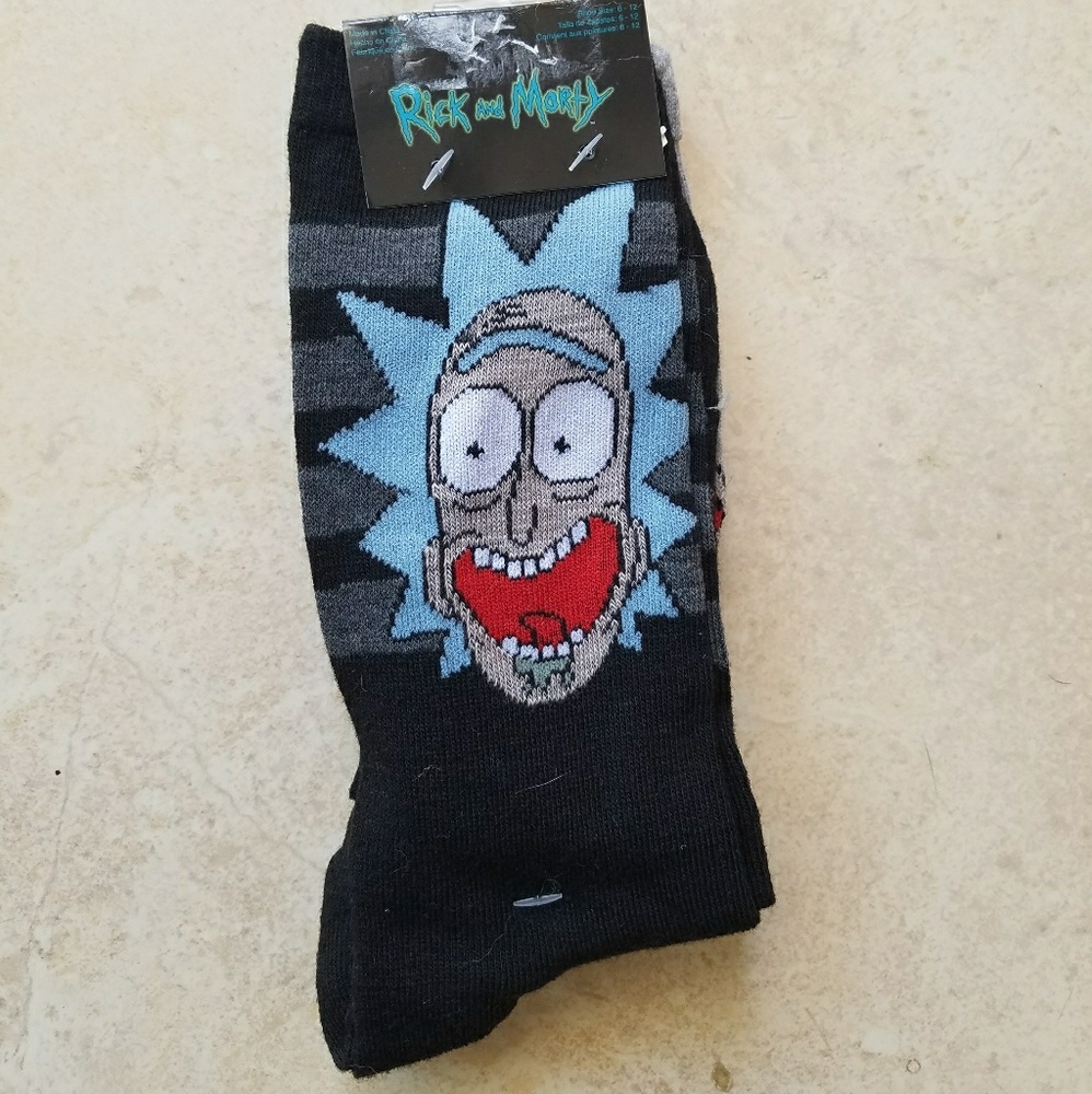 Rick and Morty socks x2